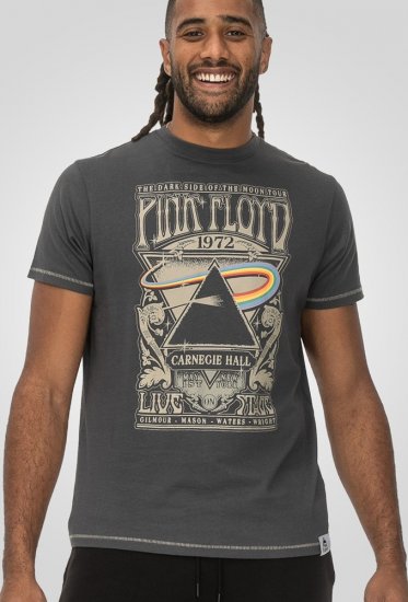 D555 HANLEY Official Pink Floyd Crew Neck T-Shirt Dark Grey - T-shirts - Stora T-shirts - 2XL-14XL