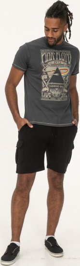 D555 HANLEY Official Pink Floyd Crew Neck T-Shirt Dark Grey TALL SIZES - HERRKLÄDER MT-6XLT - Kläder för långa män