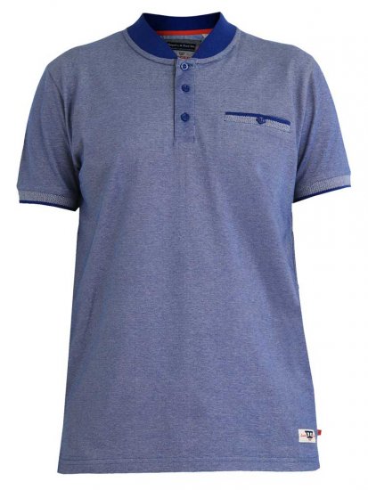 D555 Owen Colorless Polo Blue - Pikétröjor - Stora pikétröjor - 2XL-8XL