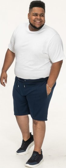 D555 Spalding Elasticated Waist Interlock Shorts Navy - Mjukisbyxor och -shorts - Mjukisbyxor & Mjukisshorts 2XL-12XL