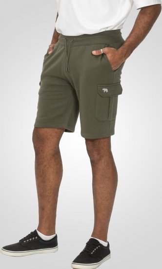 D555 Wigan 1 Elasticated Waist Fleece Cargo Shorts Khaki - Mjukisbyxor och -shorts - Mjukisbyxor & Mjukisshorts 2XL-12XL