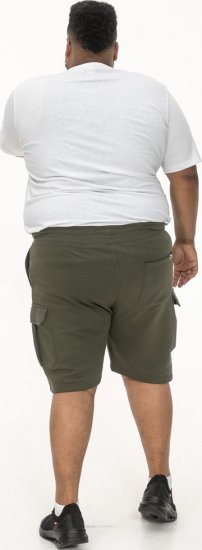 D555 Wigan 1 Elasticated Waist Fleece Cargo Shorts Khaki - Mjukisbyxor och -shorts - Mjukisbyxor & Mjukisshorts 2XL-12XL