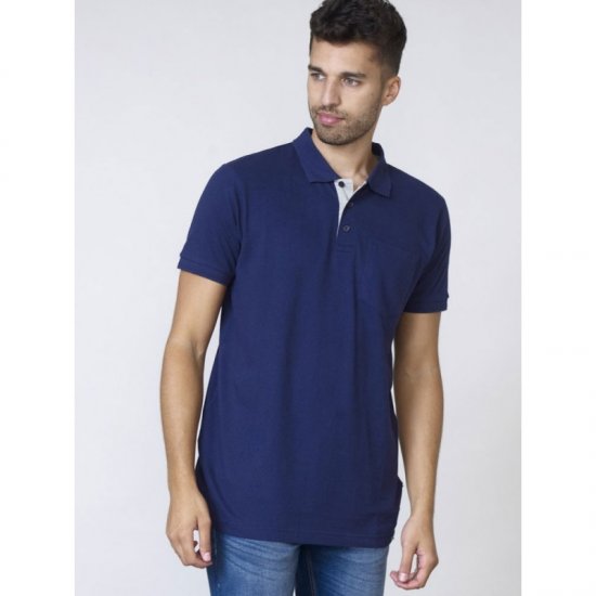 D555 Grant Piké Mörkblå - Pikétröjor - Stora pikétröjor - 2XL-8XL