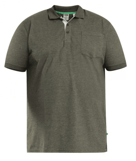 D555 Grant Polo Shirt Khaki - Pikétröjor - Stora pikétröjor - 2XL-8XL