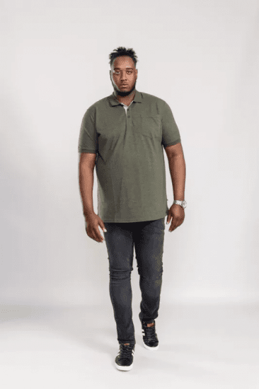 D555 Grant Polo Shirt Khaki - Pikétröjor - Stora pikétröjor - 2XL-8XL