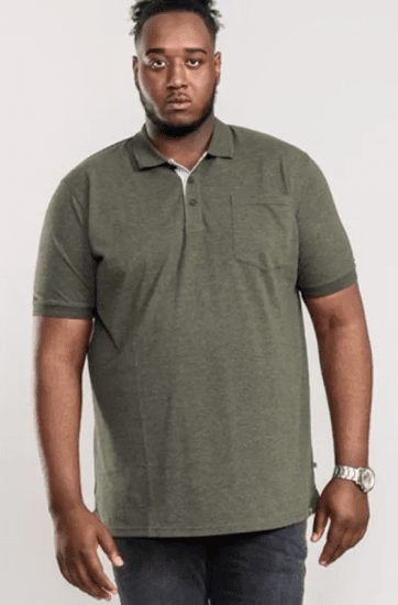D555 Grant Polo Shirt Khaki - Pikétröjor - Stora pikétröjor - 2XL-8XL