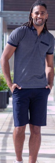 D555 Newcastle Polo Shirt Grey - Pikétröjor - Stora pikétröjor - 2XL-8XL