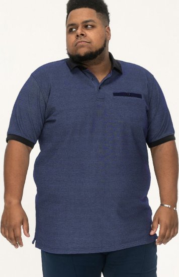 D555 Newcastle Polo Shirt Grey - Pikétröjor - Stora pikétröjor - 2XL-8XL