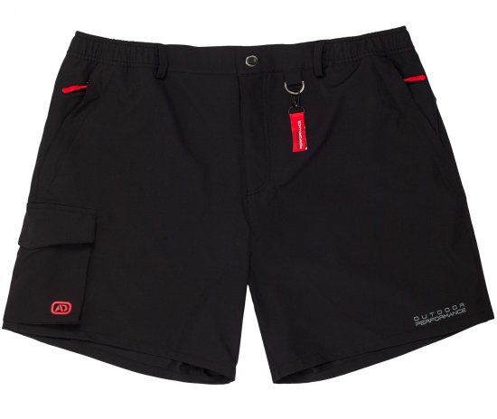 Adamo Tim Outdoor Shorts Black - Träningskläder & friluft - Träningskläder till herr i stora storlekar