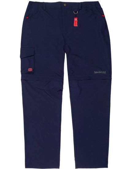 Adamo Tobias Outdoor Zipp-off Pants Navy - Träningskläder & friluft - Träningskläder till herr i stora storlekar