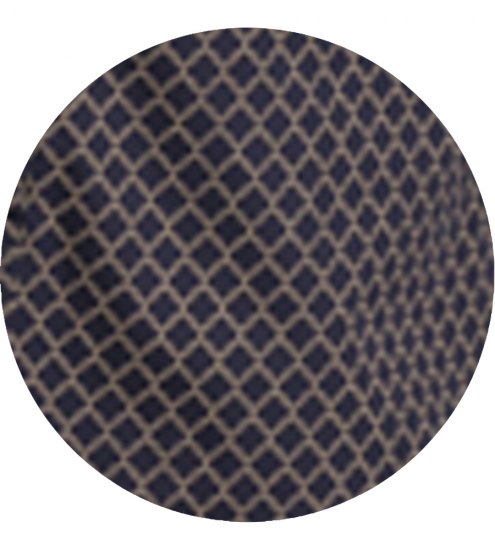 D555 Sheffield Long Sleeve AOP Micro Gold Shirt Navy - Skjortor - Stora skjortor - 2XL-8XL