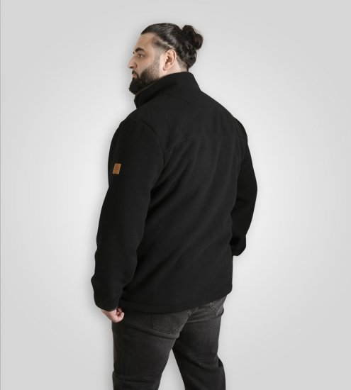 D555 Louth Micro Fleece Jacket with Sherpa Lining Black - Jackor - Stora jackor - 2XL-12XL
