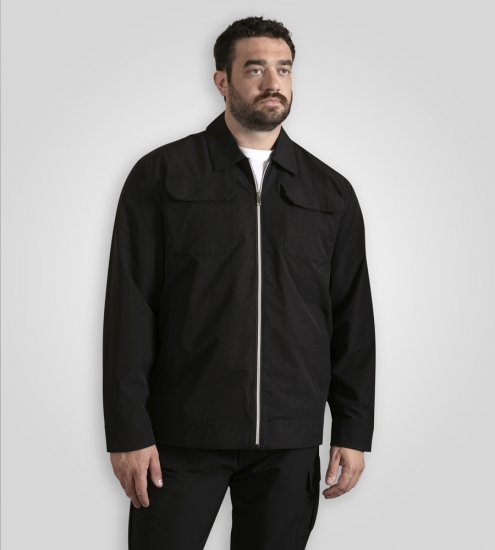D555 Wimbledon Couture Stretch Jacket with Zipper Black - Jackor - Stora jackor - 2XL-12XL