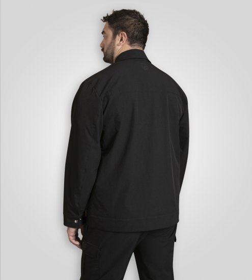 D555 Wimbledon Couture Stretch Jacket with Zipper Black - Jackor - Stora jackor - 2XL-12XL