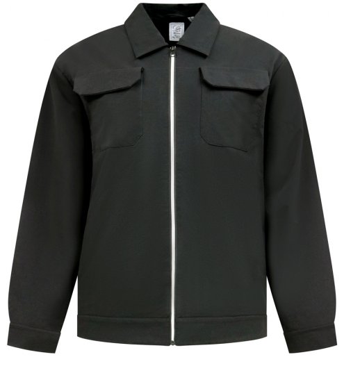 D555 Wimbledon Couture Stretch Jacket with Zipper Black - Jackor - Stora jackor - 2XL-12XL