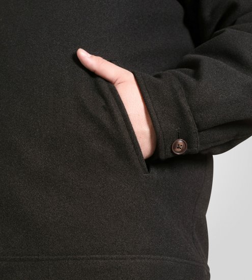 D555 Epsom Harrington Jacket with Zip Through Collared Melton Black - Jackor - Stora jackor - 2XL-12XL