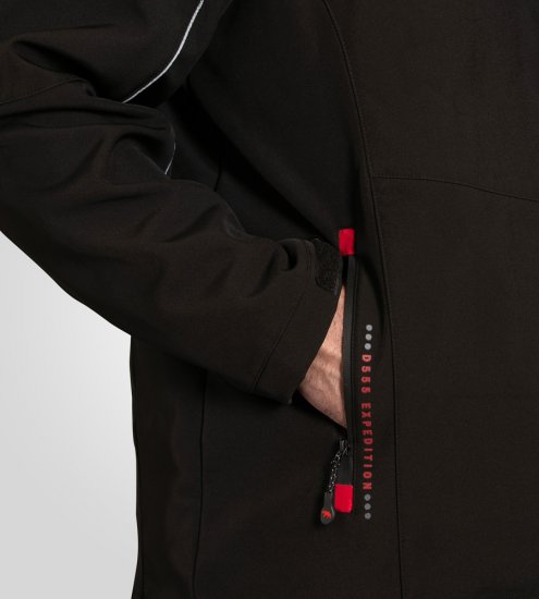 D555 Fretwell Padded Softshell Jacket with Detachable Hood Black - Jackor - Stora jackor - 2XL-12XL