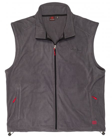Adamo Montreal Fleece Vest Grey - Träningskläder & friluft - Träningskläder till herr i stora storlekar