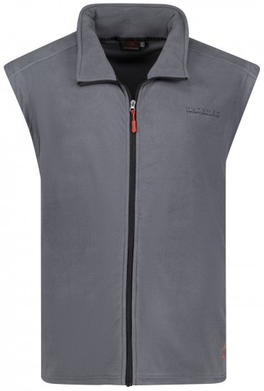 Adamo Montreal Fleece Vest Grey - Träningskläder & friluft - Träningskläder till herr i stora storlekar