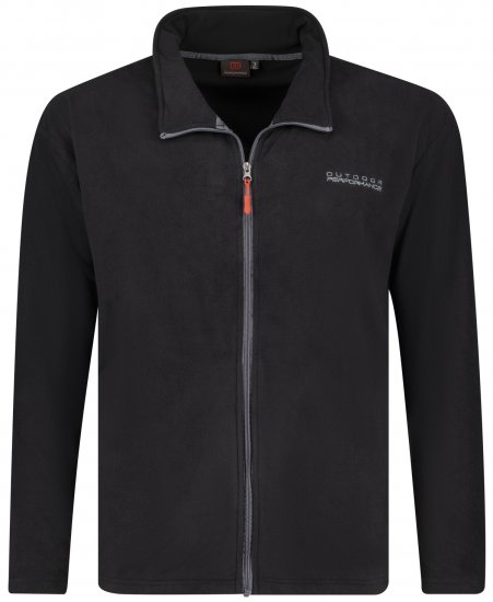 Adamo Tampa Fleece Jacket Black TALL SIZES - TALL-storlekar - Kläder för långa män