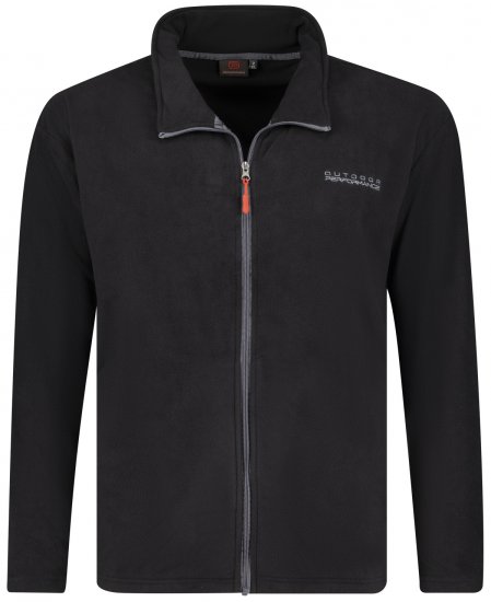 Adamo Toronto Fleece Jacket Black - Alla kläder - Kläder stora storlekar herr
