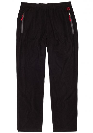 Adamo Ottawa Fleece Pants Black - Träningskläder & friluft - Träningskläder till herr i stora storlekar