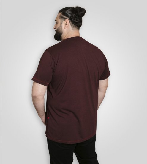 D555 Barnsley Guitar and Amp Crew Neck T-Shirt Burgundy - T-shirts - Stora T-shirts - 2XL-14XL