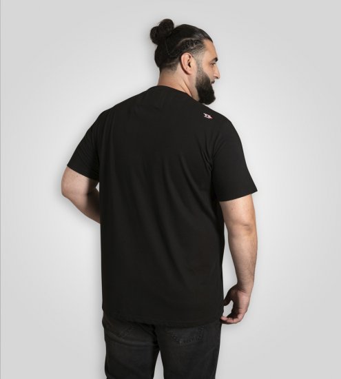 D555 Ginza Tokyo with Dragon Crew Neck T-shirt Black - T-shirts - Stora T-shirts - 2XL-14XL