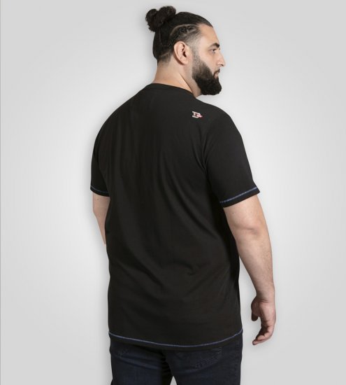 D555 Dewsbury Skeleton on Bike Crew Neck T-Shirt Black - T-shirts - Stora T-shirts - 2XL-14XL