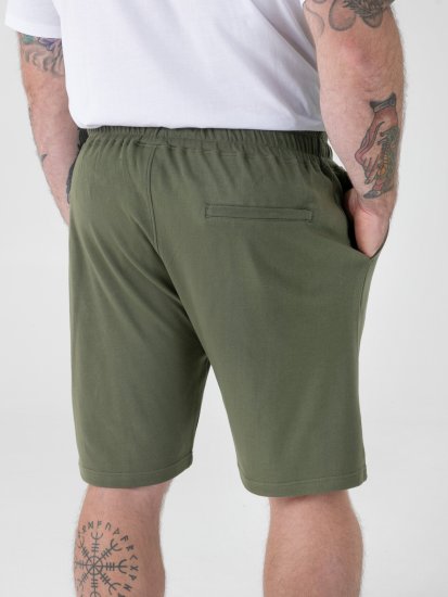 D555 Mitchell 1 Stretch Shorts med Elastisk Midja Khaki - Mjukisbyxor och -shorts - Mjukisbyxor & Mjukisshorts 2XL-12XL
