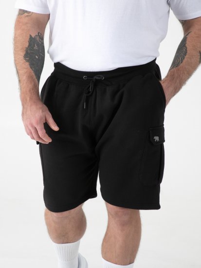 D555 Robinson 1 Fleece Cargo Shorts med Elastisk Midja Svart - Mjukisbyxor och -shorts - Mjukisbyxor & Mjukisshorts 2XL-12XL