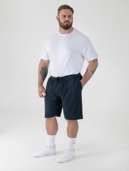 D555 Mitchell 2 Stretch Shorts med Elastisk Midja Marinblå - Mjukisbyxor och -shorts - Mjukisbyxor & Mjukisshorts 2XL-12XL