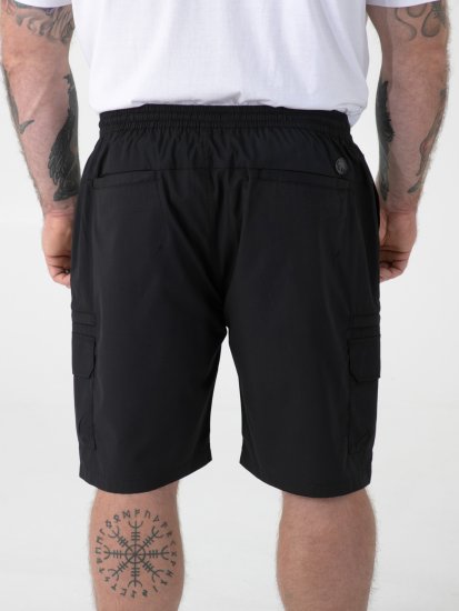 D555 Thomas Stretch Shorts med Elastisk Midja Svart - Shorts - Stora shorts W40-W60