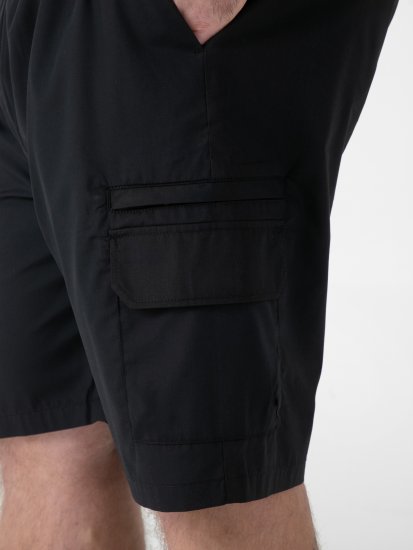 D555 Thomas Stretch Shorts med Elastisk Midja Svart - Shorts - Stora shorts W40-W60