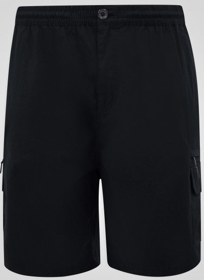 D555 Thomas Stretch Shorts med Elastisk Midja Svart - Shorts - Stora shorts W40-W60