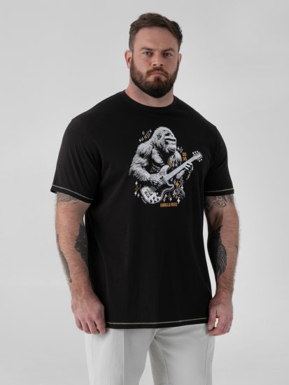 D555 Macfarlan T-shirt med Gorillatryck Svart - Alla kläder - Kläder stora storlekar herr