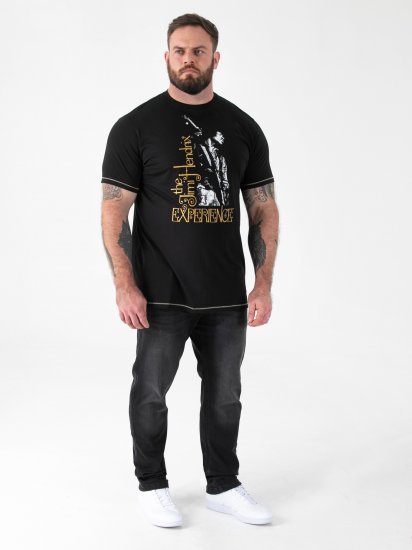 D555 Stokes Official Jimi Hendrix Experience T-shirt med tryck - T-shirts - Stora T-shirts - 2XL-14XL