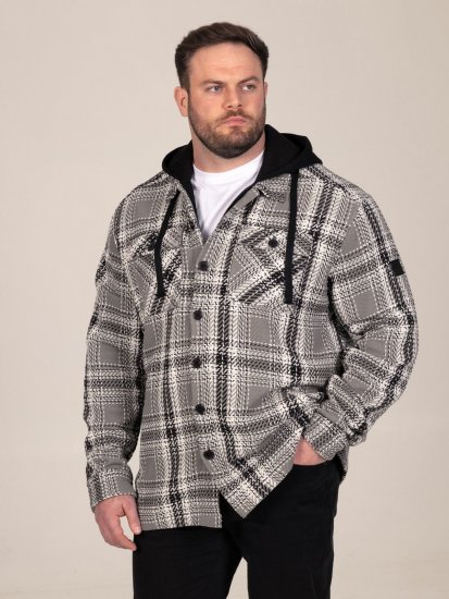 D555 Hayes Skjortjacka Grå - Skjortor - Stora skjortor - 2XL-8XL