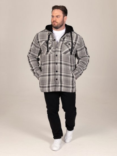 D555 Hayes Skjortjacka Grå - Skjortor - Stora skjortor - 2XL-8XL