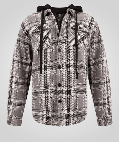 D555 Hayes Skjortjacka Grå - Skjortor - Stora skjortor - 2XL-8XL