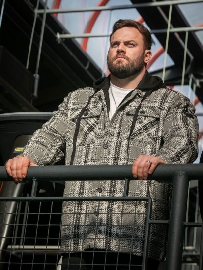 D555 Hayes Skjortjacka Grå - Skjortor - Stora skjortor - 2XL-8XL