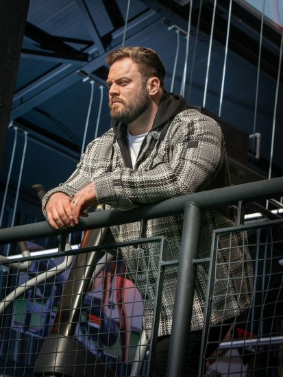 D555 Hayes Skjortjacka Grå - Skjortor - Stora skjortor - 2XL-8XL