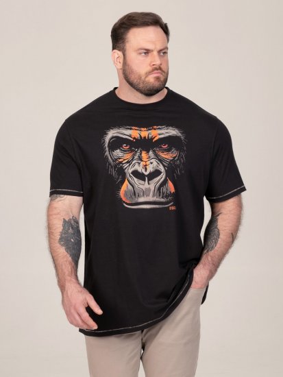 D555 Perkins Tryckt T-shirt Svart - T-shirts - Stora T-shirts - 2XL-14XL