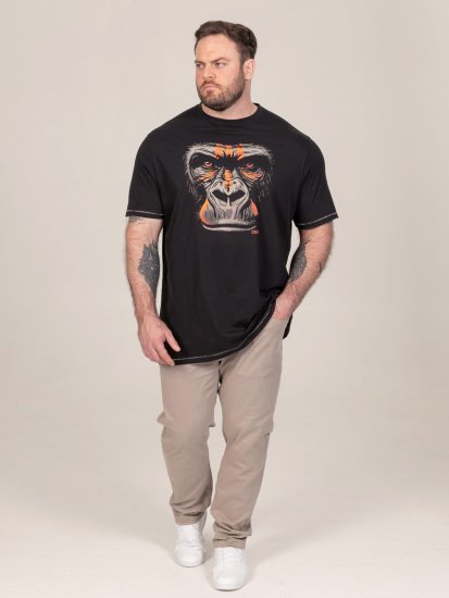 D555 Perkins Tryckt T-shirt Svart - T-shirts - Stora T-shirts - 2XL-14XL