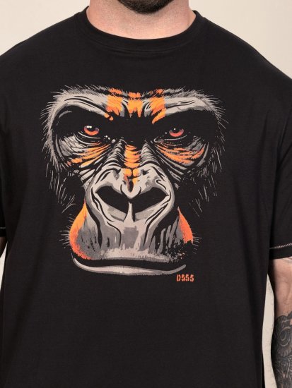 D555 Perkins Tryckt T-shirt Svart - T-shirts - Stora T-shirts - 2XL-14XL