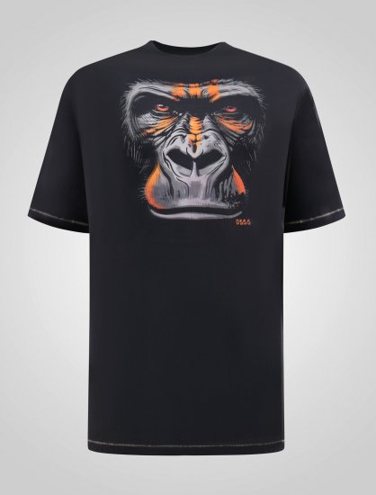 D555 Perkins Tryckt T-shirt Svart - T-shirts - Stora T-shirts - 2XL-14XL