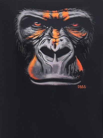 D555 Perkins Tryckt T-shirt Svart - T-shirts - Stora T-shirts - 2XL-14XL