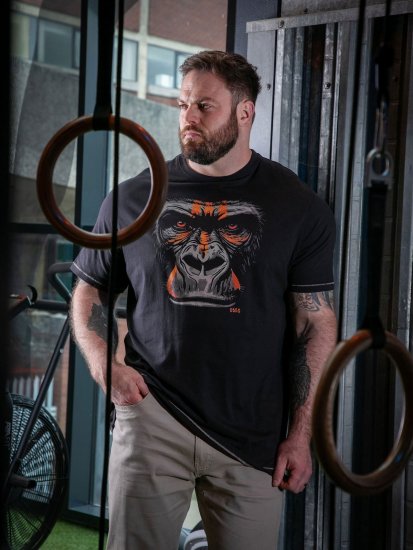 D555 Perkins Tryckt T-shirt Svart - T-shirts - Stora T-shirts - 2XL-14XL