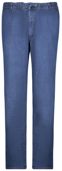 Adamo 199112 Jeans med elastisk midja Mellanblå - Jeans & byxor - Stora Jeans och Stora Byxor