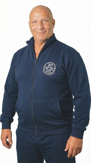 20 Nodi Grecale Gym Jacket Navy - Tröjor & hoodies - Stora hoodies & tröjor - 2XL-14XL